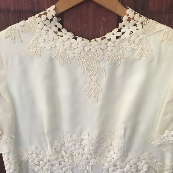 Vintage handmade wedding dress 1960s - Picture 9 of 13